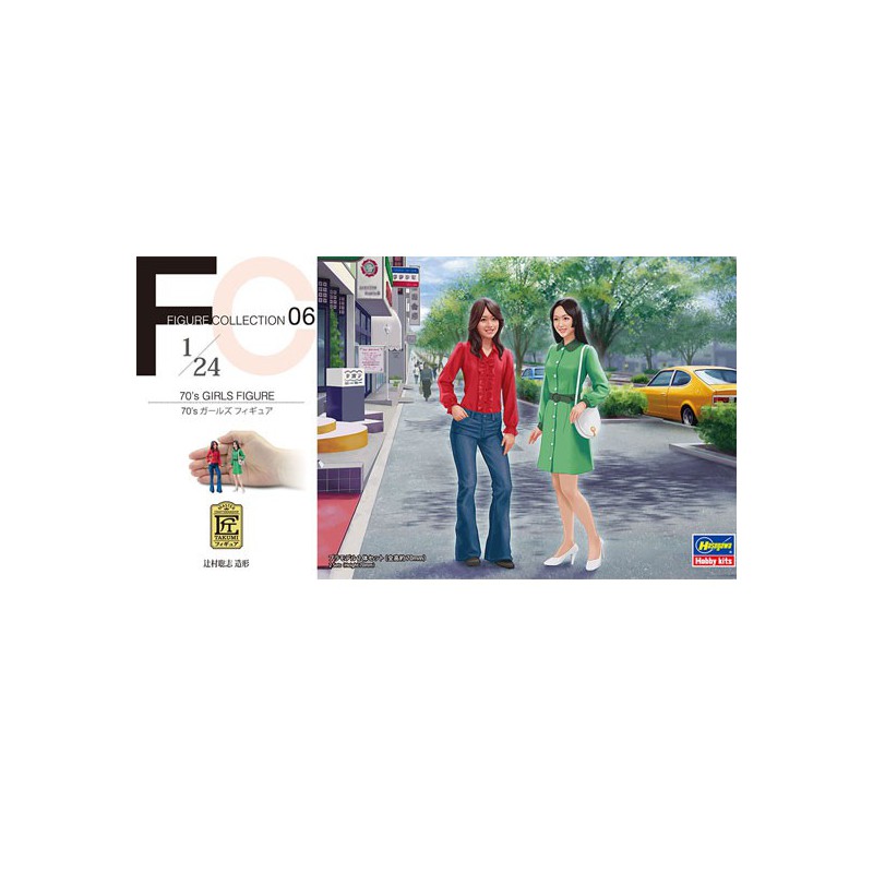 70’s Girls plastic car cover Figure 1/24 | Scientific-MHD