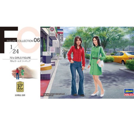 70’s Girls plastic car cover Figure 1/24 | Scientific-MHD