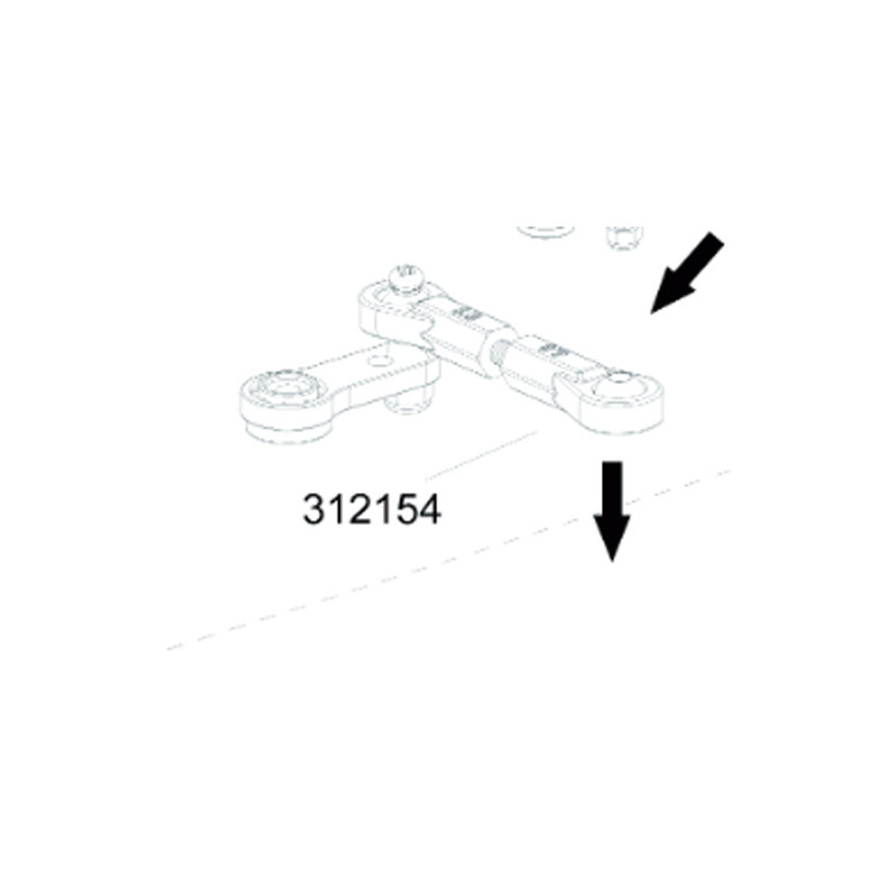 Part for thermal car all path 1/8 Servo/Sauve Servo connecting rod | Scientific-MHD