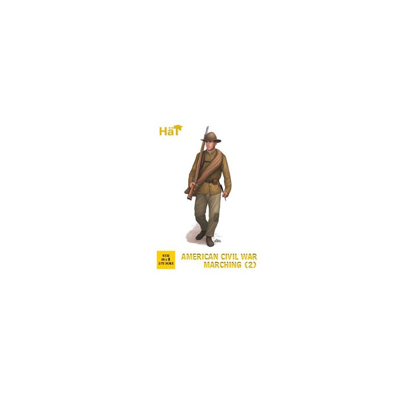 Civil American Civil War Marching figurine (2) 1/72 | Scientific-MHD