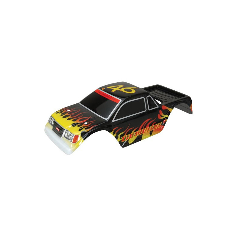 Piece for Monster Truck Thermal 1/16 Carosserie Genesis Painte Noir | Scientific-MHD