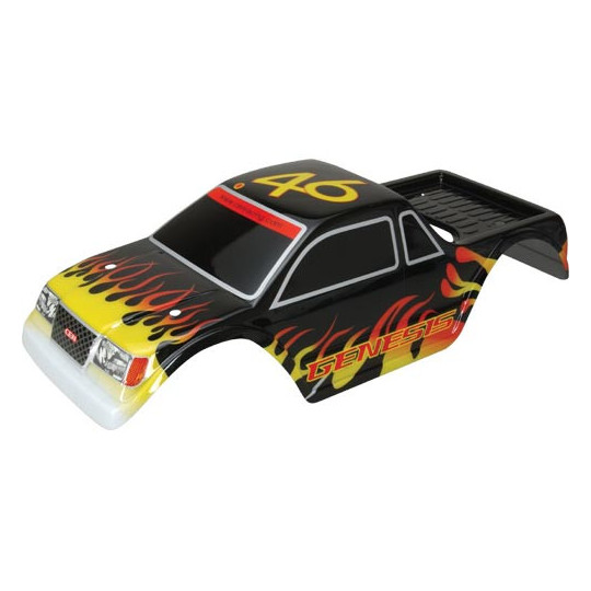 Piece for Monster Truck Thermal 1/16 Carosserie Genesis Painte Noir | Scientific-MHD