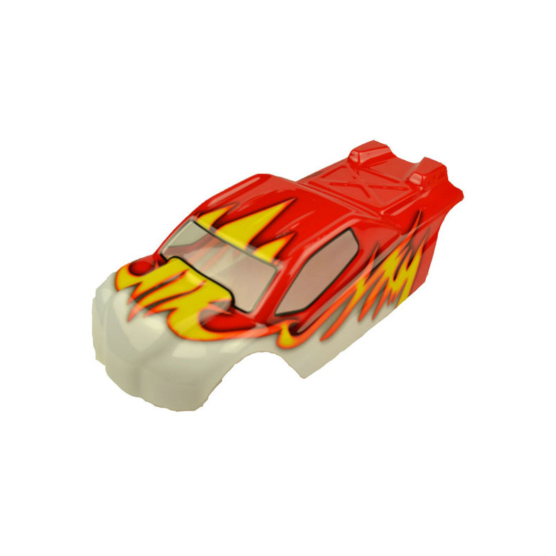 Electric car room all path 1/10 Bulldog red bodywork | Scientific-MHD