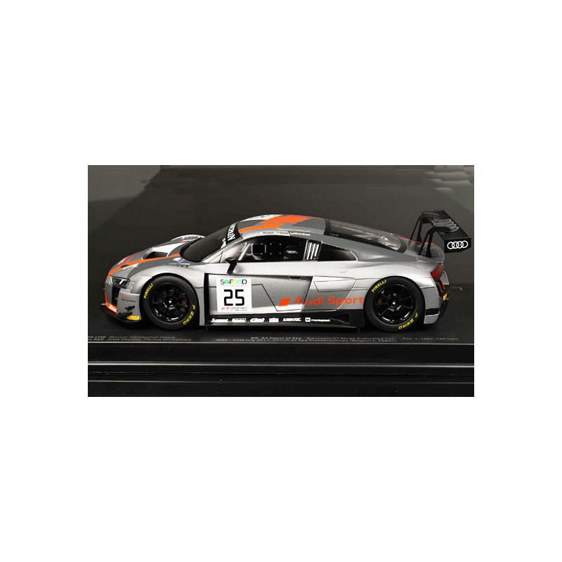 Miniature car Die Cast at1/18 Audi R8 LMS Saintebloc Racing 24h Spa 1/18 | Scientific-MHD