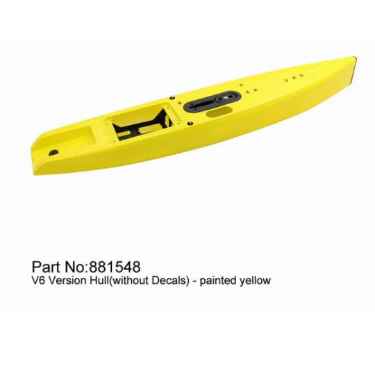 Part for radio -controlled sailboat DF65 V6 yellow shell Part for radio -controlled sailboat DF65 V6 yellow shell | Scientific-MHD