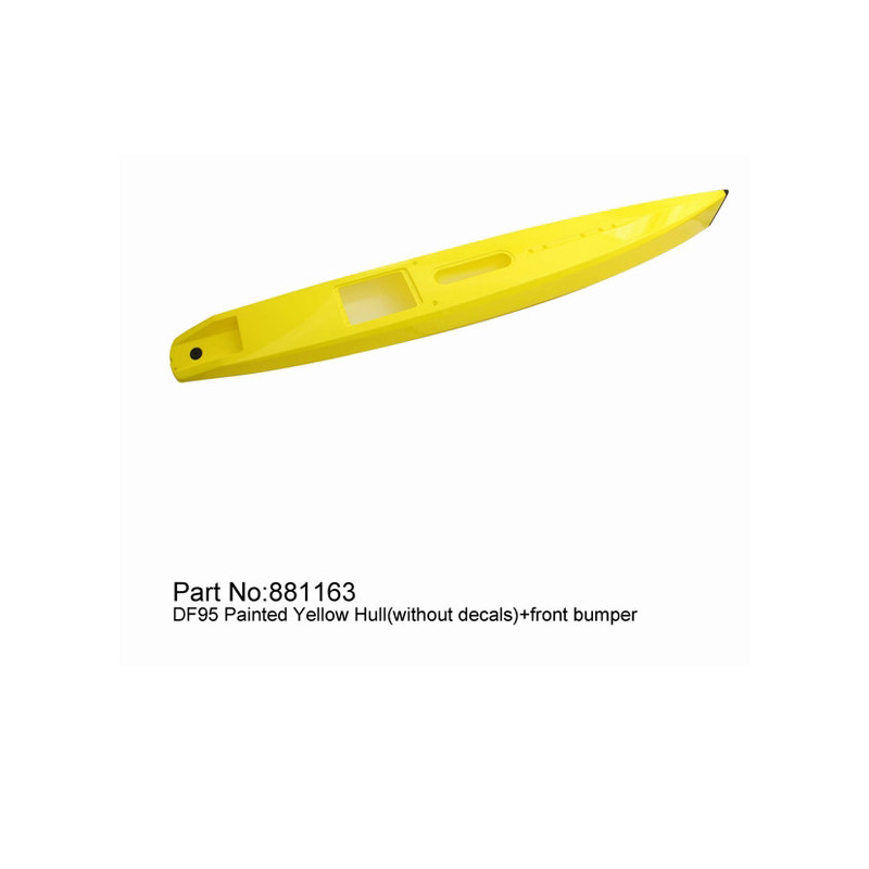 Piece for radiocomanded sailboat DF95 yellow shell | Scientific-MHD