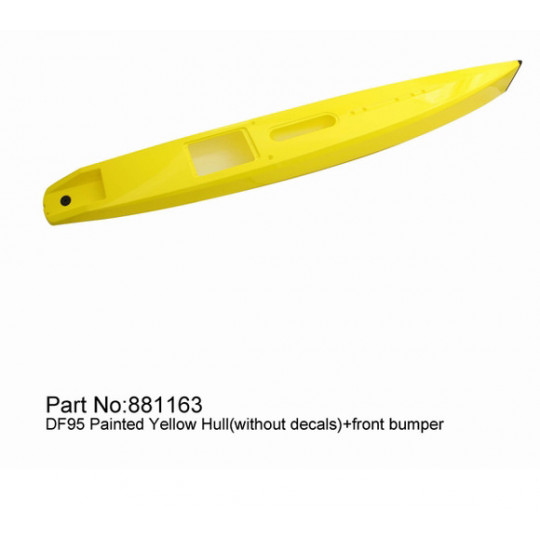 Piece for radiocomanded sailboat DF95 yellow shell Piece for radiocomanded sailboat DF95 yellow shell | Scientific-MHD