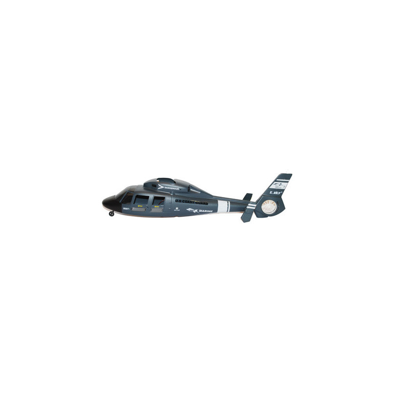 Piece for electric helicopter Dauphin Fuselage Bleu Complete | Scientific-MHD