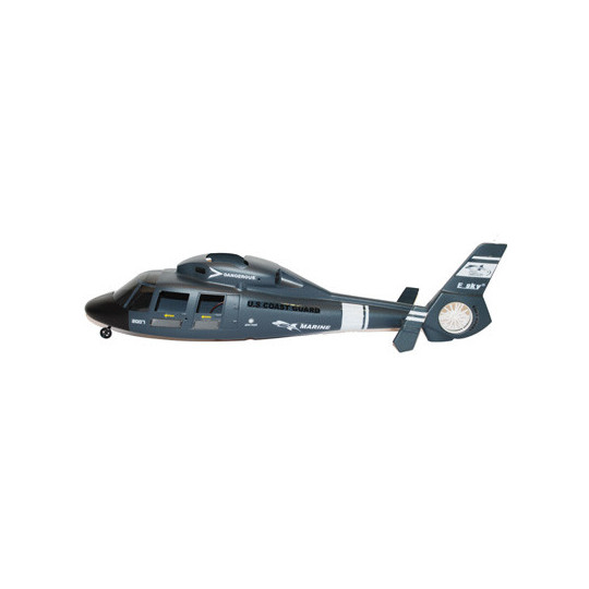 Piece for electric helicopter Dauphin Fuselage Bleu Complete | Scientific-MHD