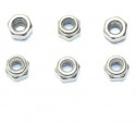 Part for electric car all path 1/10 ecrous nystop m2.5 6pcs | Scientific-MHD