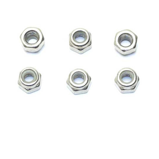 Part for electric car all path 1/10 ecrous nystop m2.5 6pcs | Scientific-MHD