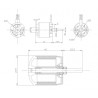 Draft electric motor DM2825 KV950 engine | Scientific-MHD