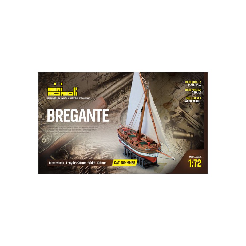 Breganing static boat Il Leudo 1/72 | Scientific-MHD