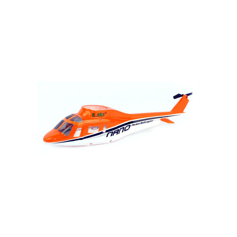 Part for electric helicopter fuselage orange model nano | Scientific-MHD