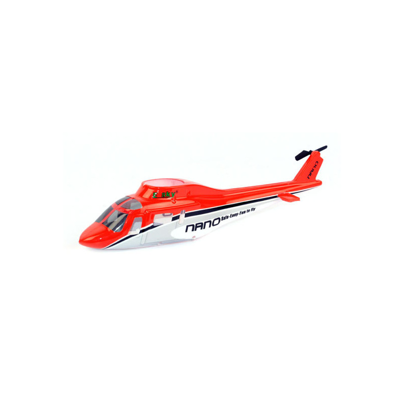 Piece for electric helicopter fuselage nano red model | Scientific-MHD