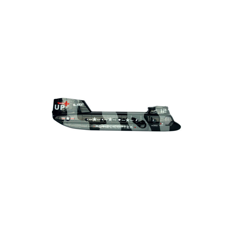 Piece for Electric Helicopter Fuselage Military | Scientific-MHD