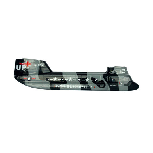 Piece for Electric Helicopter Fuselage Military | Scientific-MHD