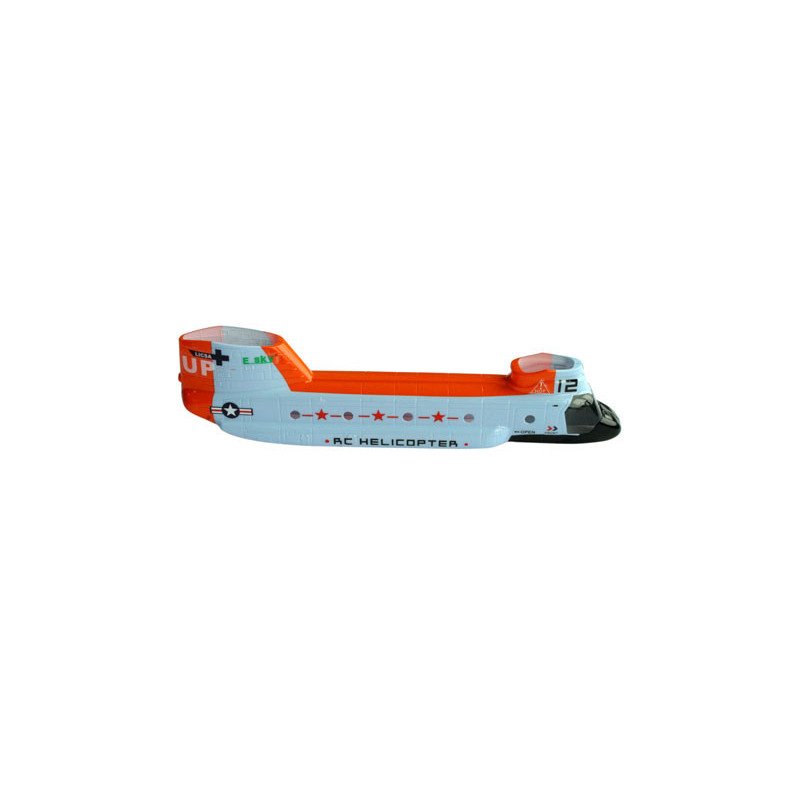 Part for electric helicopter Fuselage Lausetage (blue/orang) | Scientific-MHD