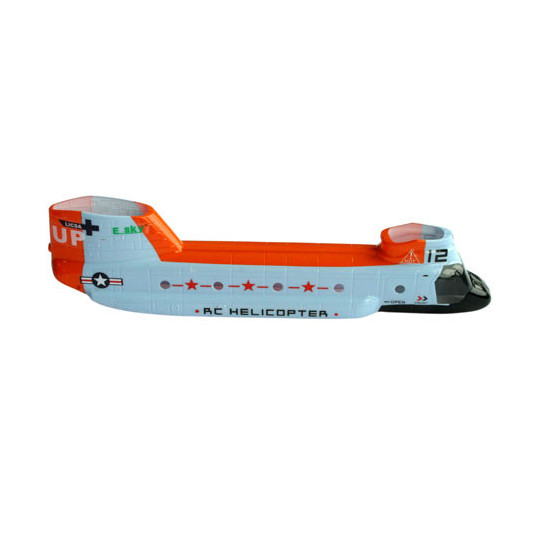 Part for electric helicopter Fuselage Lausetage (blue/orang) | Scientific-MHD