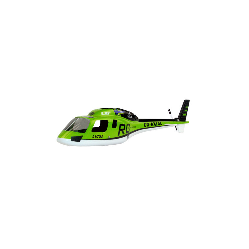 Part for electric helicopter fuselage green Big Lama | Scientific-MHD