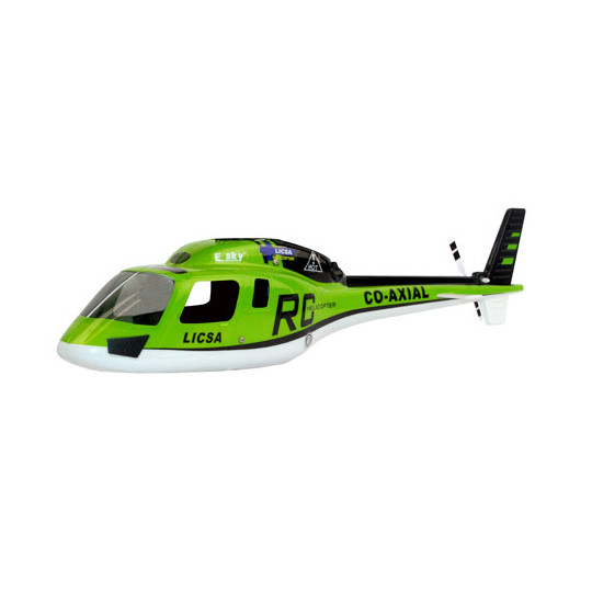 Part for electric helicopter fuselage green Big Lama | Scientific-MHD