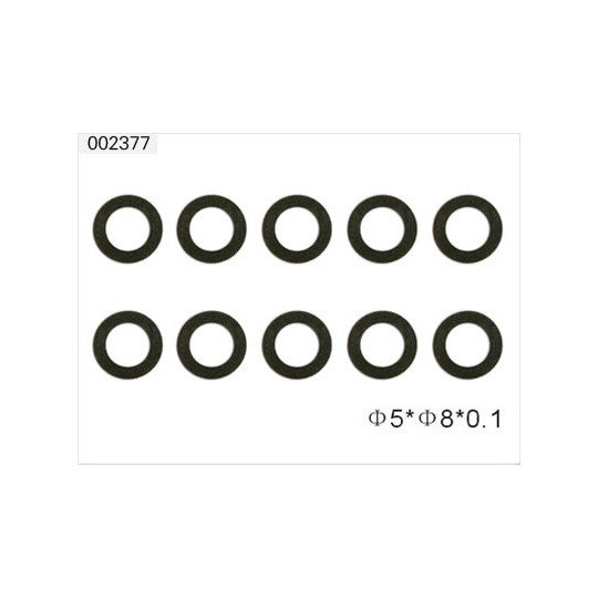 Part for HB electric helicopter 5 x 8 x 0.1 | Scientific-MHD