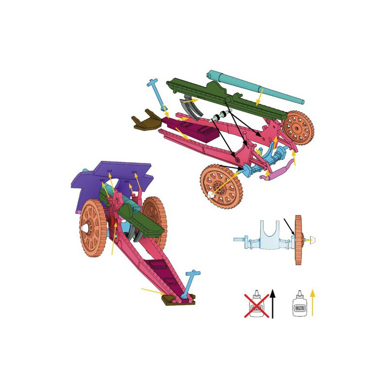 CANNONE DA 105/28 Schneider Ansaldo figurine | Scientific-MHD