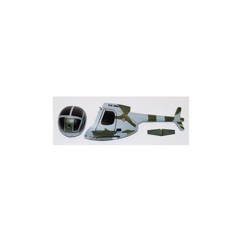 Piece for Hughes 500 Gray Green Fuselage Electric Helicopter | Scientific-MHD