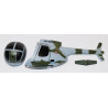Piece for Hughes 500 Gray Green Fuselage Electric Helicopter | Scientific-MHD