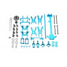 Part for electric buggy 1/18 kit aluminum mini MHD option | Scientific-MHD