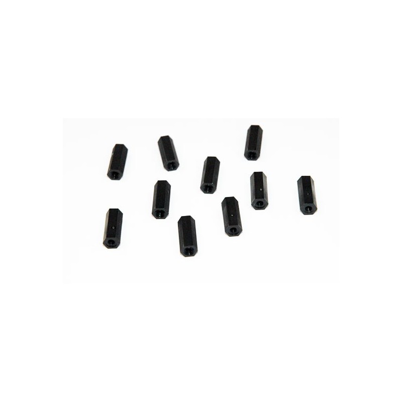 Black Nylon Female/female M3x15 (10PS) | Scientific-MHD