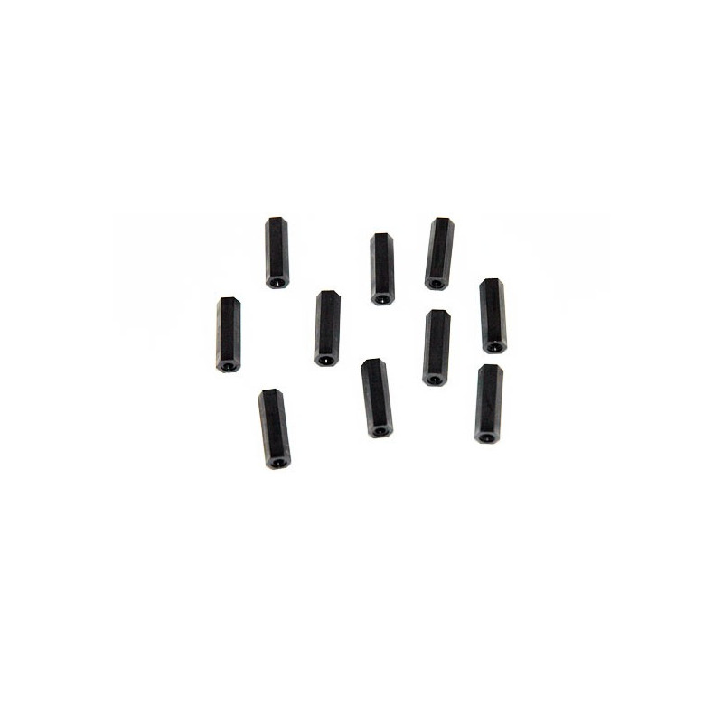 Black Nylon Female/female M3X20 Nylon Wlasing (10PS) | Scientific-MHD