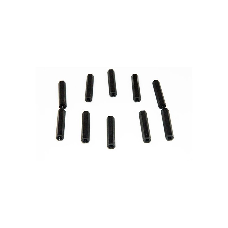 Black Nylon Female/female M3X30 (10PS) | Scientific-MHD