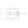 Draft electric motor DM3630 KV650 engine | Scientific-MHD