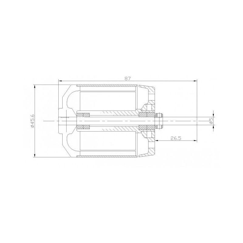 Draft electric motor DM3635 KV400 engine | Scientific-MHD