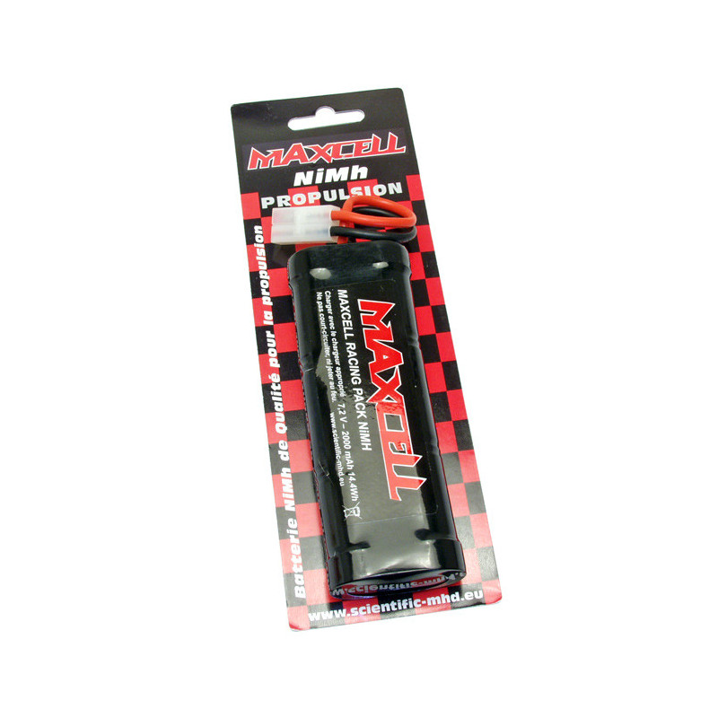 NIMH battery for radio controlled aircraft pack accusations 7.2V 2000 ma | Scientific-MHD