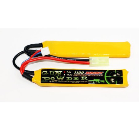 LIPO ACCCI for radio -controlled device Airsoft Gun Powder 1100 7.4V 2 Sticks | Scientific-MHD LIPO ACCCI for radio -controlled device Airsoft Gun Powder 1100 7.4V 2 Sticks | Scientific-MHD