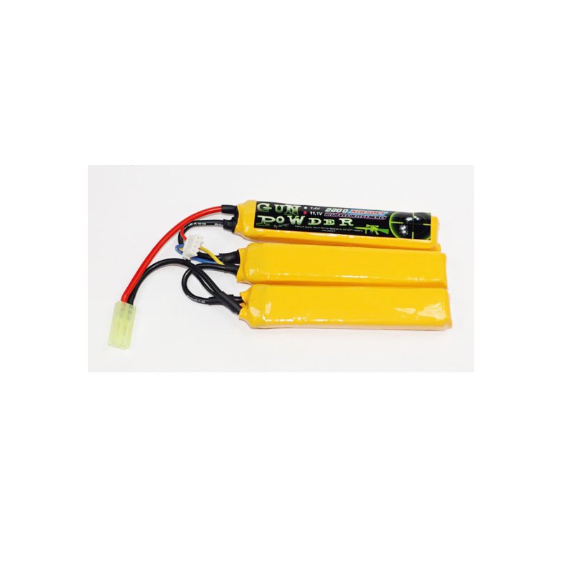 LIPO ACCCI For radio controlled device Airsoft Gun Powder 2200 11.1V 3 Sticks | Scientific-MHD