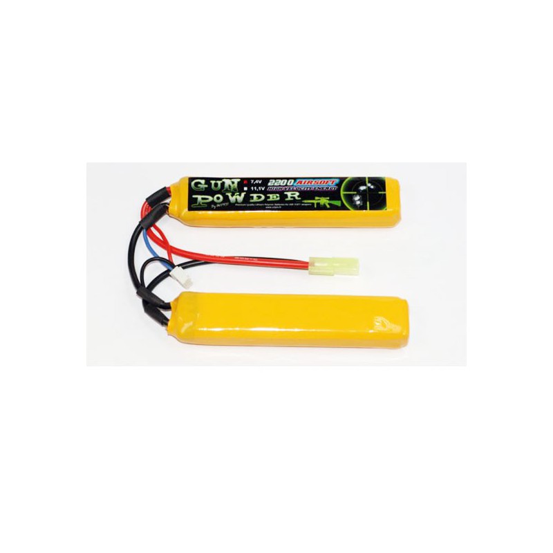 LIPO ACCCI For radio controlled device Airsoft Gun Powder 2200 7.4V 2 Sticks | Scientific-MHD