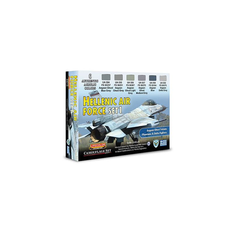 Hellenic Air Force Set 1 acrylic painting | Scientific-MHD