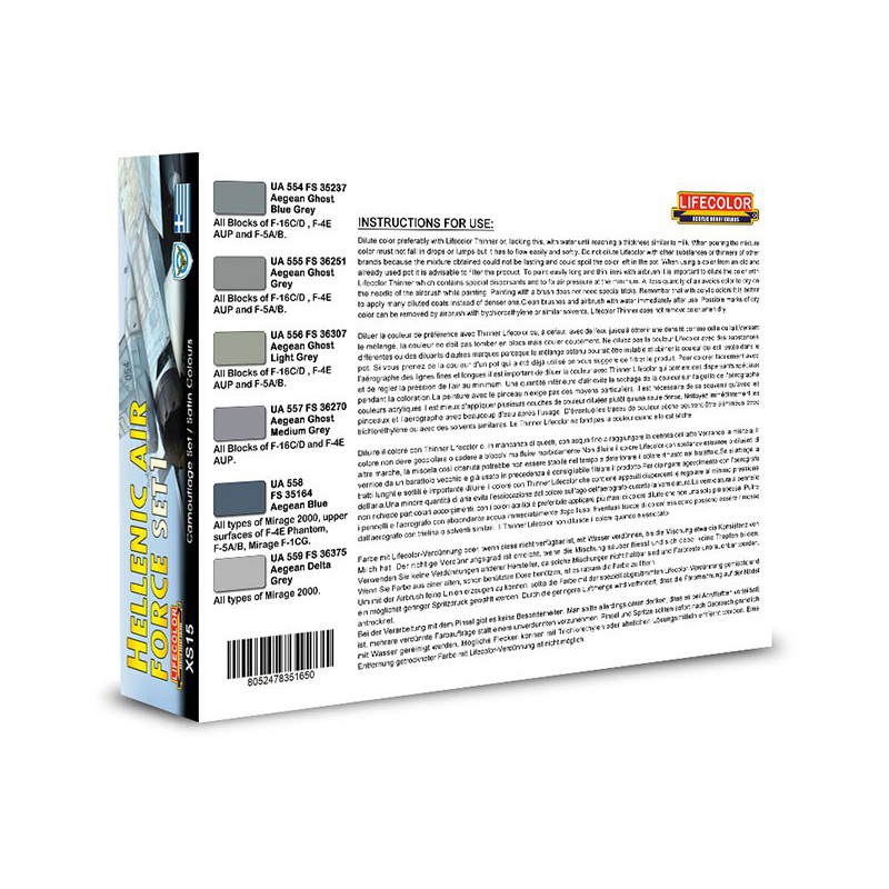 Hellenic Air Force Set 1 acrylic painting | Scientific-MHD