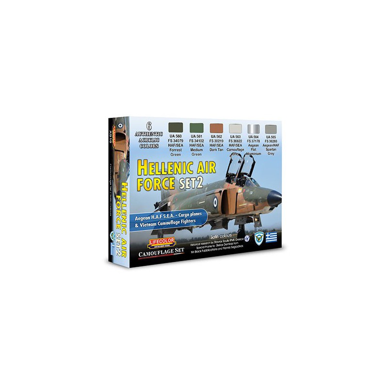 Hellenic Air Force Set 2 acrylic painting | Scientific-MHD