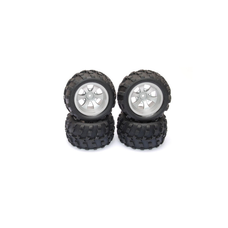 Part for Electric Buggy 1/18 wheels + "V" tires | Scientific-MHD