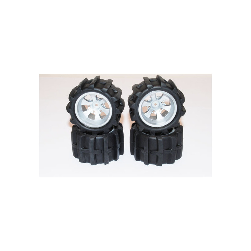 Part for Electric buggy 1/18 wheels + shovel tires | Scientific-MHD