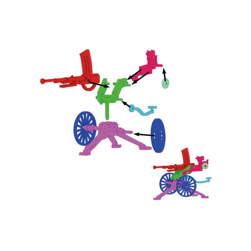 Japanese figurine Type 98 AA 20mm Gun wwii | Scientific-MHD