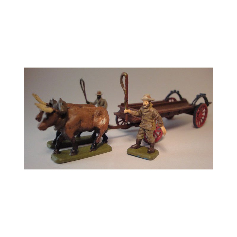 Colonial figurine Ox Wagon 1/72 | Scientific-MHD