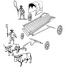 Colonial figurine Ox Wagon 1/72 | Scientific-MHD