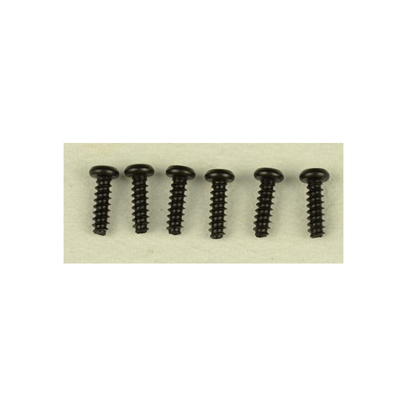 Part for electric car all path 1/10 Auto drill screw 3x10 6 pcs | Scientific-MHD