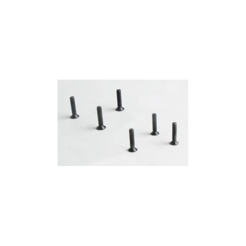 Part for electric car all path 1/10 flat screw m3*14 6pcs | Scientific-MHD