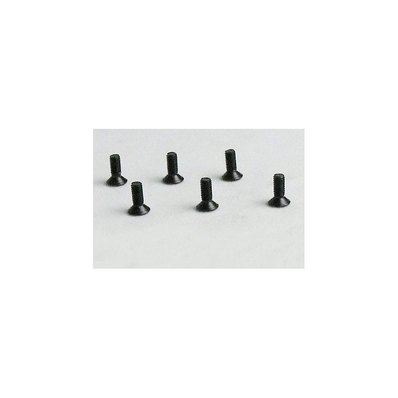 Part for electric car all path 1/10 flat screw m3*8 6 pcs | Scientific-MHD